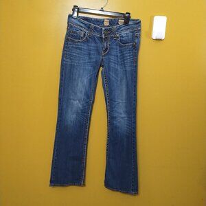 Studio 5 Embellished Lighter Wash Boot Cut Jeans Size 28/33
